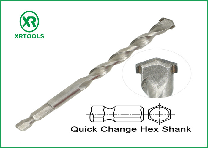 Hex Shank Long Masonry Drill Bit منتفخ بالرمل مادة الكربون الصلب المتين