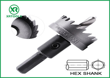 Hex Shank HSS Hole Saw Cutter سريع تغيير لون العنبر إنهاء المتانة المثلى