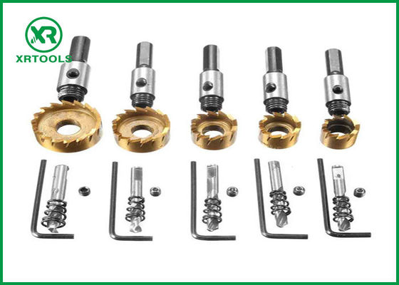 شراء منشار ثقب HSS مطلي بـ TIN M2 / 4341 ، قاطع منشار ثقب لقمة الحفر الأساسية الأرضية بالكامل التصنيع عبر الإنترنت